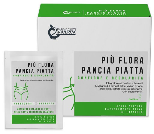 Più Flora Pancia Piatta FPR - Gonfiore e Regolarità - 10 Bustine