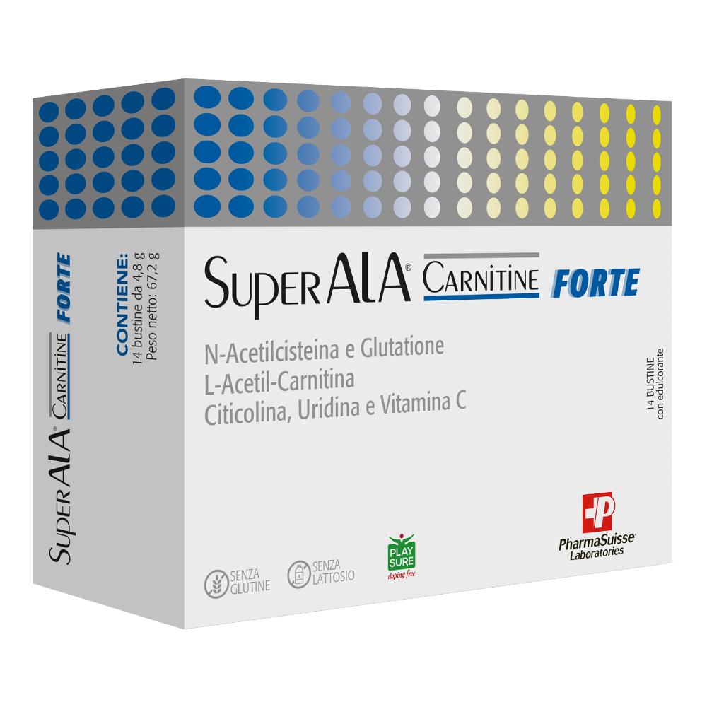 Superala Carnitine Forte Integratore Per Il Sistema Nervoso E Per Ridurre Stanchezza E Affaticamento 14 Bustine