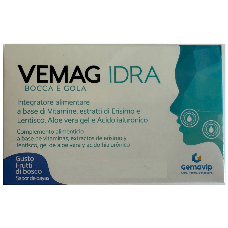 Vemag Idra Bocca E Gola Integratore Gusto Frutti Di Bosco 40 Compresse Orosolubili