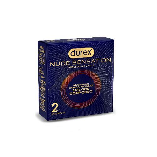 Durex Nude Sensation Preservativi In Nitrile Ultra Sottili Extra Lubrificati Regular 2 Pezzi