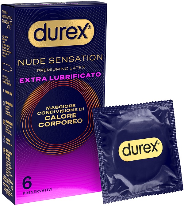 Durex nude sensation regular extra lubrificato 6 pezzi — confronto prezzi