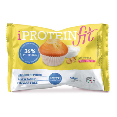 IproteinFit - Muffin Yogurt Proteico Confezione 40 Gr (Scadenza Prodotto 28/01/2027)