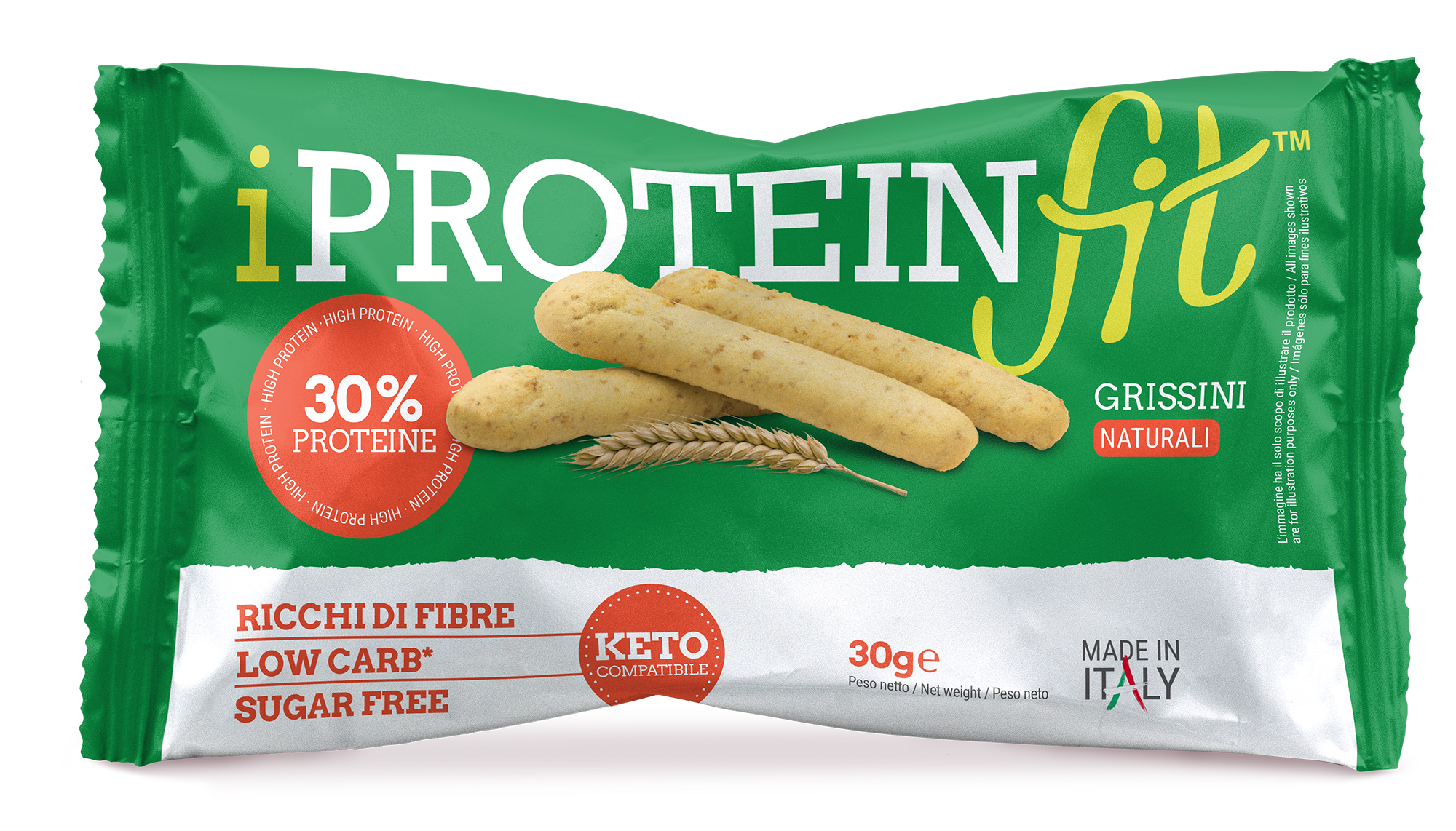Iproteinfit Grissini Naturale, 30 g