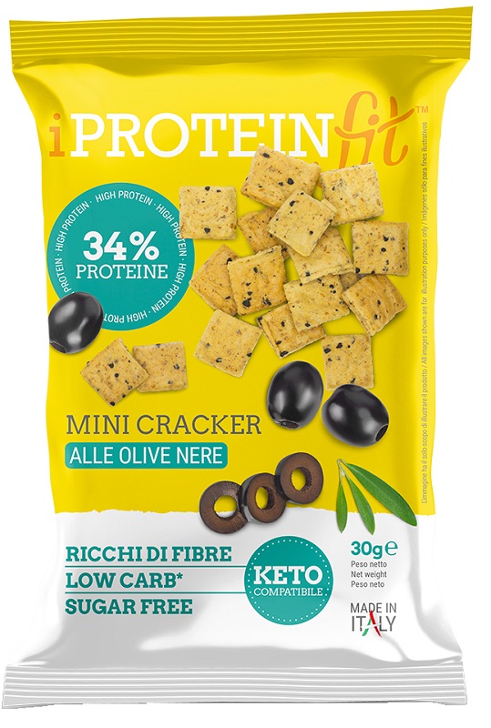 Iproteinfit mini cracker olive nere 30 g — confronto prezzi