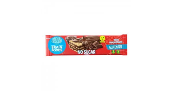 Brain foods wafer doppio cioccolato senza glutine 40 g