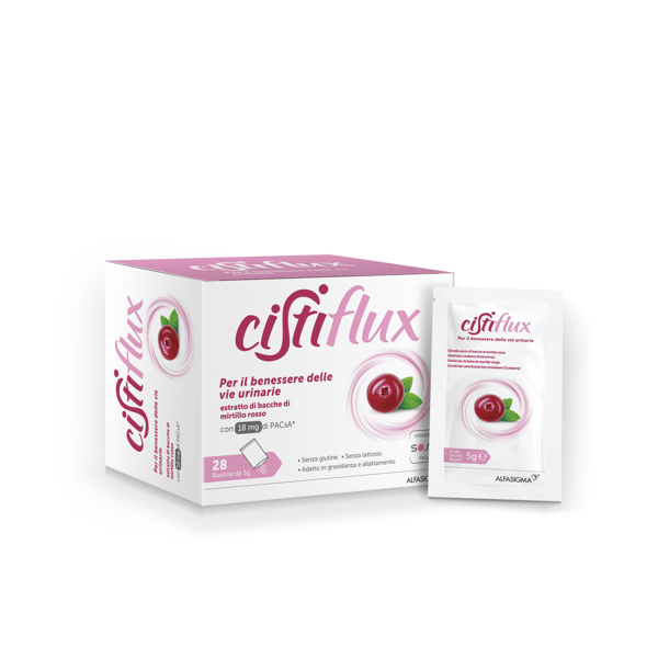 Cistiflux Integratore in Bustine per Cistite e Benessere Vie Urinarie 140 g Polvere soluzione orale