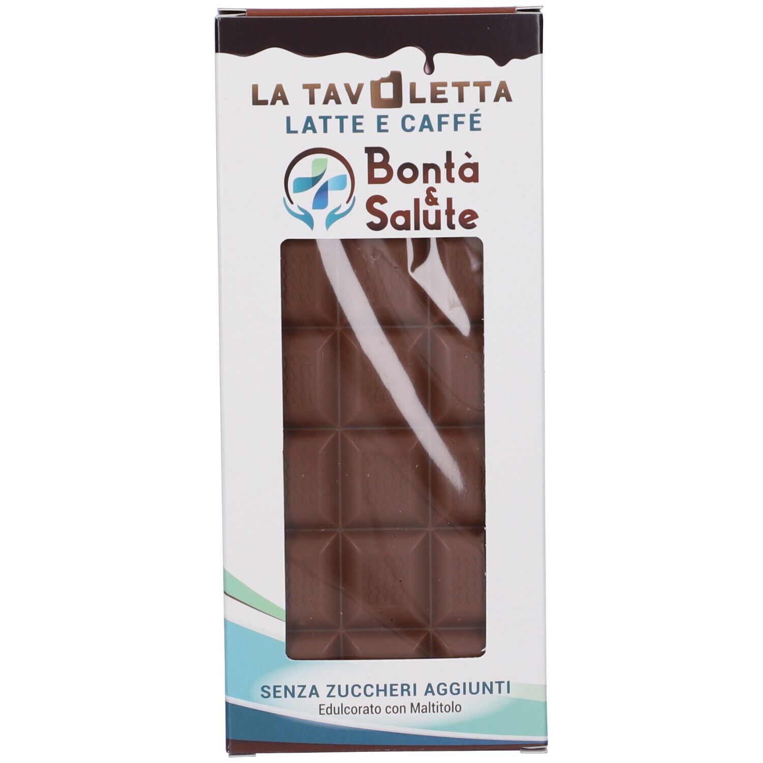 Tavoletta Cioccolato Latte & Caffe' Maltitolo 90 g Barretta