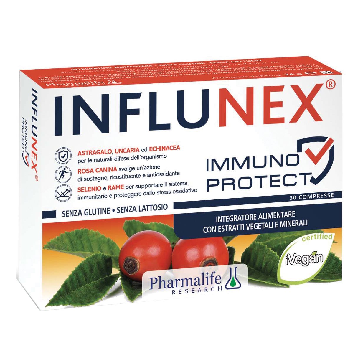 Influnex Immuno Protect 30 Compresse 800 g — confronto prezzi