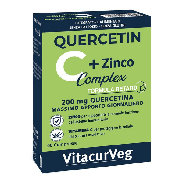 Pharmalife Quercetin C + Zinco Complex Integratore Per Sistema Immunitario 60 Compresse