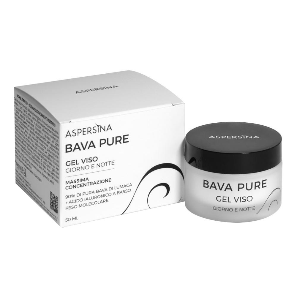 Aspersina Bava Pure - Il gel viso Pharmalife Research idratante e riparatore, vaso da 50 ml