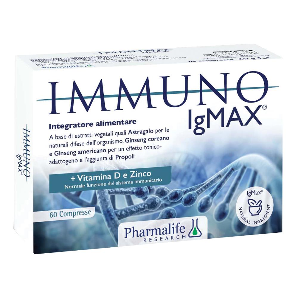 Pharmalife Research Immuno IgMax Integratore Difese, 60 Compresse — confronto prezzi