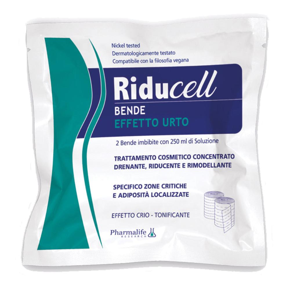 Pharmalife Riducell Bende Effetto Urto Per Drenare e Rimodellare la silhouette 2x9 metri 2 Bende Imbibite