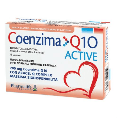 Pharmalife Coenzima Q10 Activ Integratore per la Funzione Cardiaca 45 Capsule