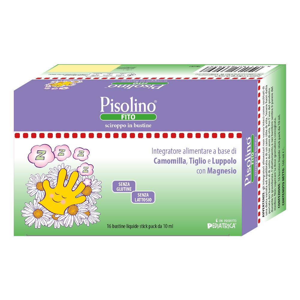 Pediatrica Pisolino Fito - Pisolino fito integratore per rilassamento e sonno, 16 bustine da 10 ml