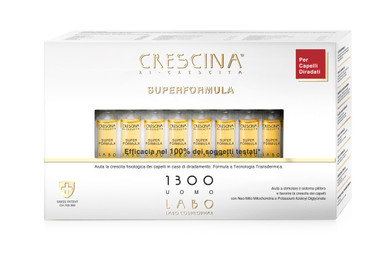 CRESCINA Transdermic Ri-Crescita SUPERFORMULA Formula 1300 Uomo - Gradi di diradamento avanzati