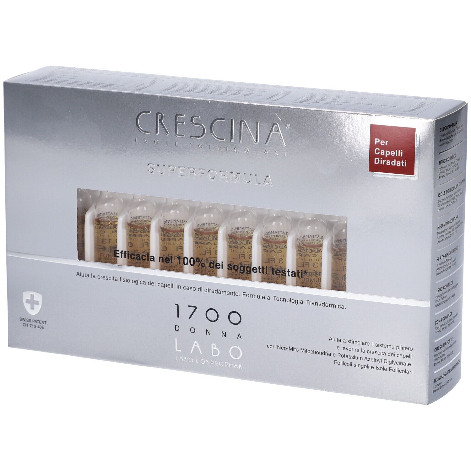 Crescina Isole Follicolari Super Formula 1700 Donna Fiale 700 ml