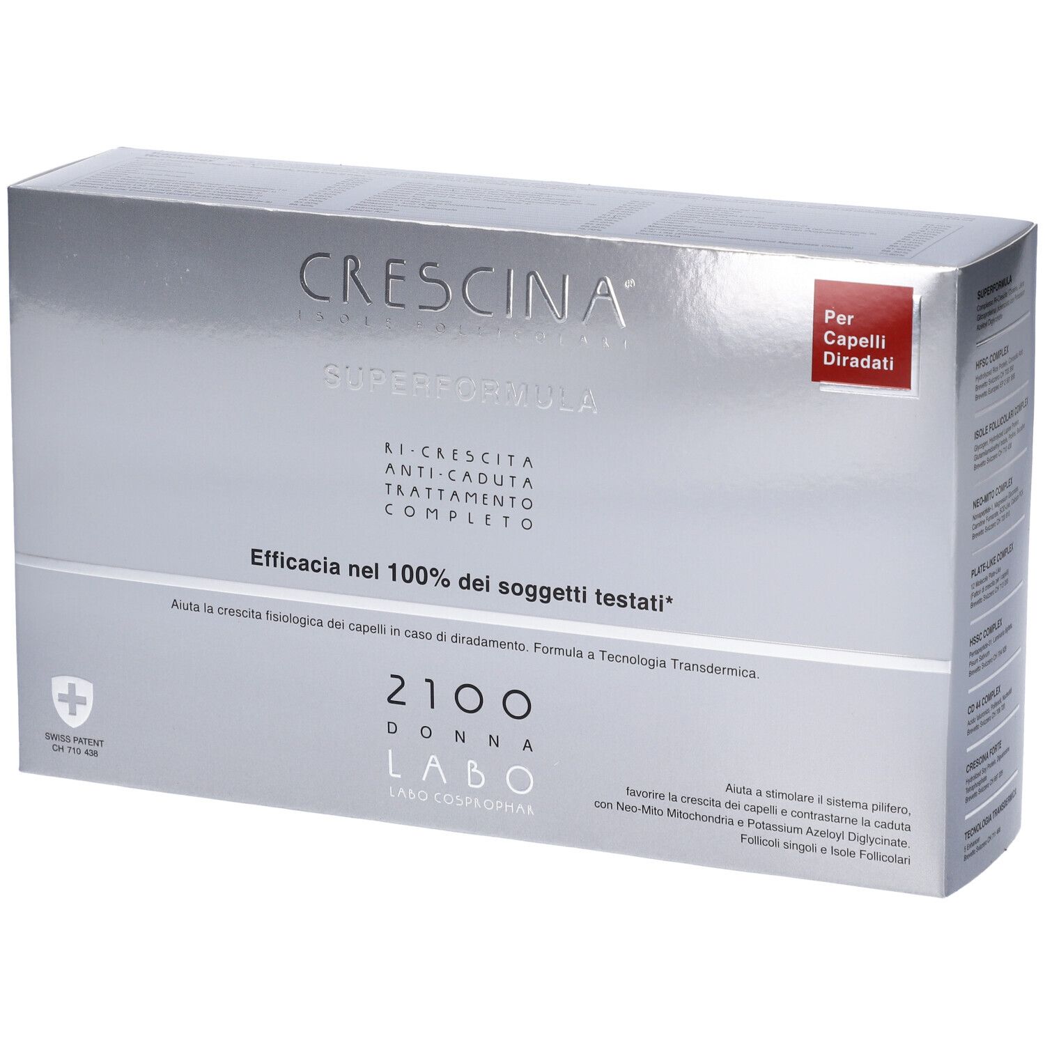 Crescina Isole Follicolari Super Formula 2100 Donna Trattamento Completo Fiale 700 ml