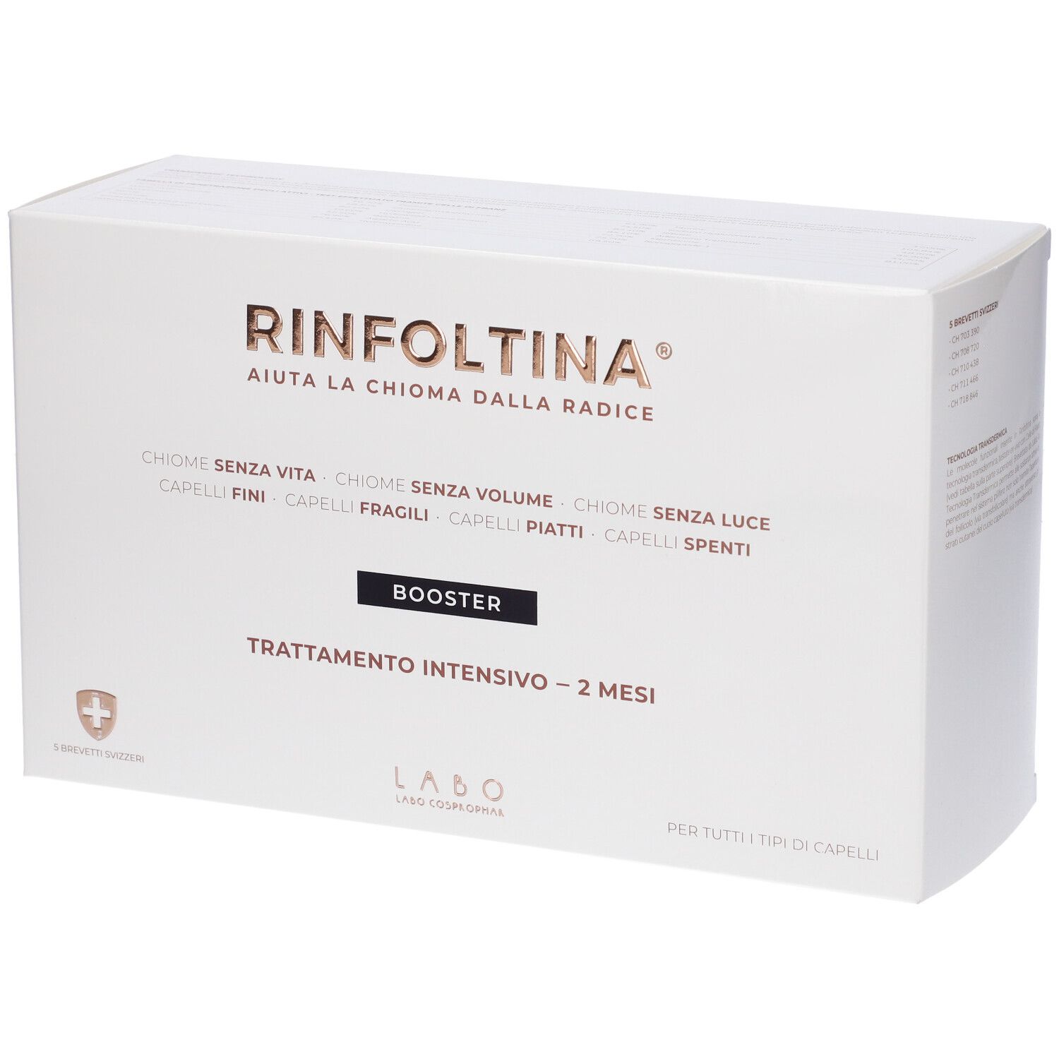 Labo Rinfoltina Booster Trattamento Intensivo 2 Mesi 40 Fiale 140 ml
