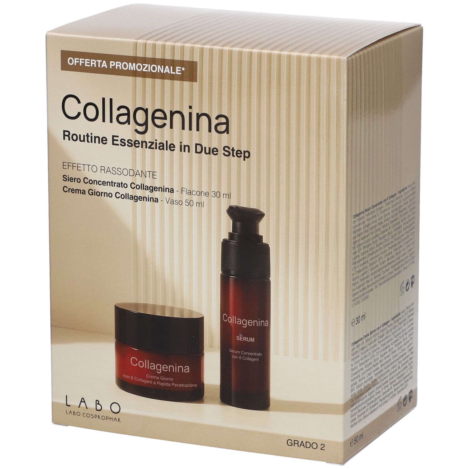 Labo Suisse Kit Regalo Collagenina Routine Essenziale In Due Step Grado 2 Effetto Rassodante 1 pz Set — confronto prezzi