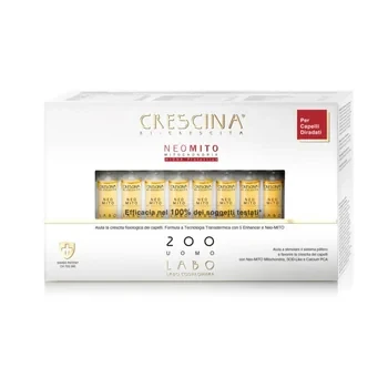 Crescina - Uomo 200 Ricrescita Capelli Confezione 20 Fiale