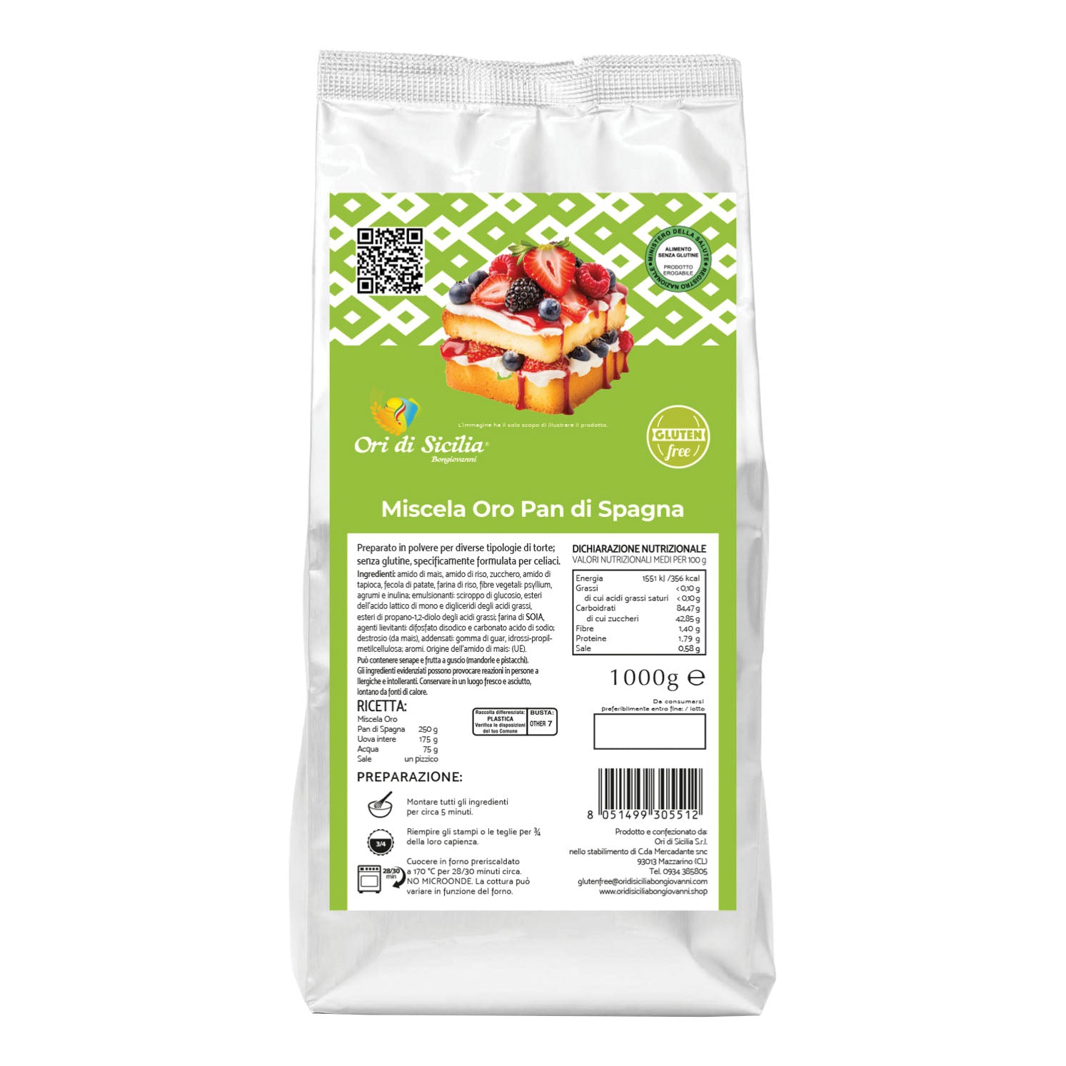 Ori di sicilia mix oro pan di spagna 1 kg — confronto prezzi
