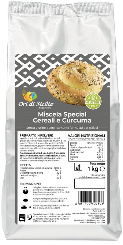 Ori Di Sicilia Miscela Curcuma E Carota Preparato In Polvere Senza Glutine 1kg — confronto prezzi