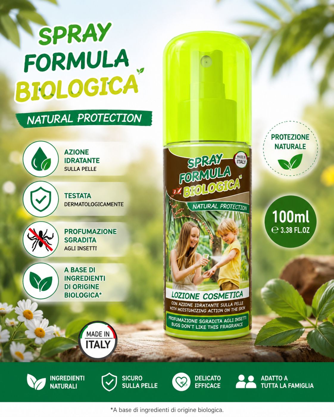 BRAND ITALIA spray biologico 100 ml Spray
