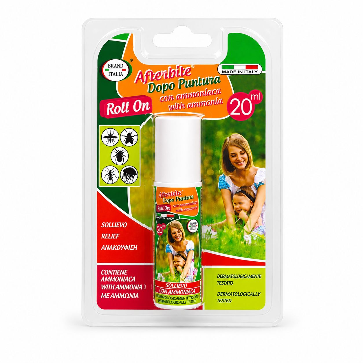 BRAND ITALIA dopopuntura roll-on con ammoniaca 1 pz Roll-On