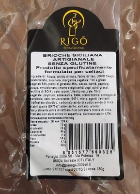 Rigo' brioche siciliana artigianale 130 g — confronto prezzi