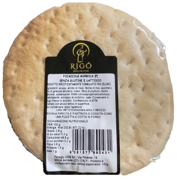 Rigo' focaccina morbida 100 g — confronto prezzi