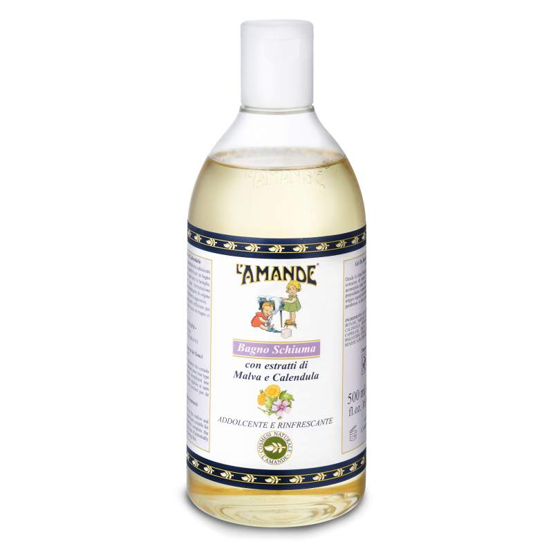 L'Amande Bagno Schiuma Malva e Calendula, 500ml