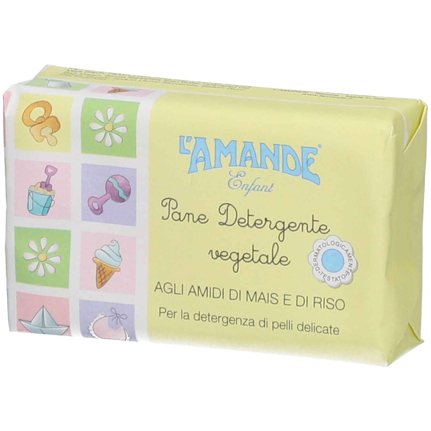 L'AMANDE® Enfant Pane Detergente Vegetale 100 g Sapone