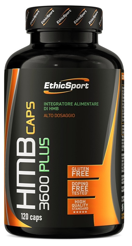 Ethicsport HMB 3600 Plus Integratore per il recupero e la funzionalità muscolare, 120 capsule