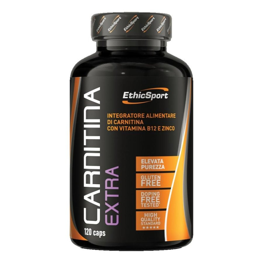 EthicSport Carnitina Extra Integratore Con Vitamina B12 E Zinco 120 Capsule