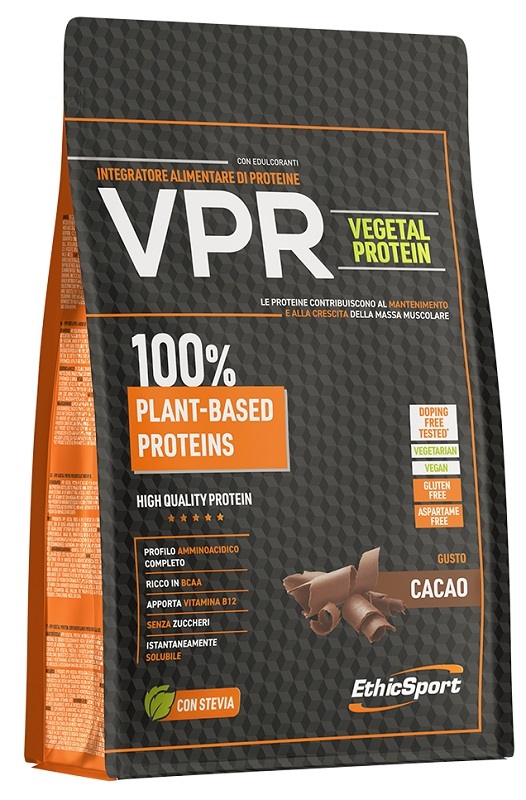 EthicSport VPR Vegetal Protein Integratore di Proteine Vegetali Gusto Cacao 500 g — confronto prezzi