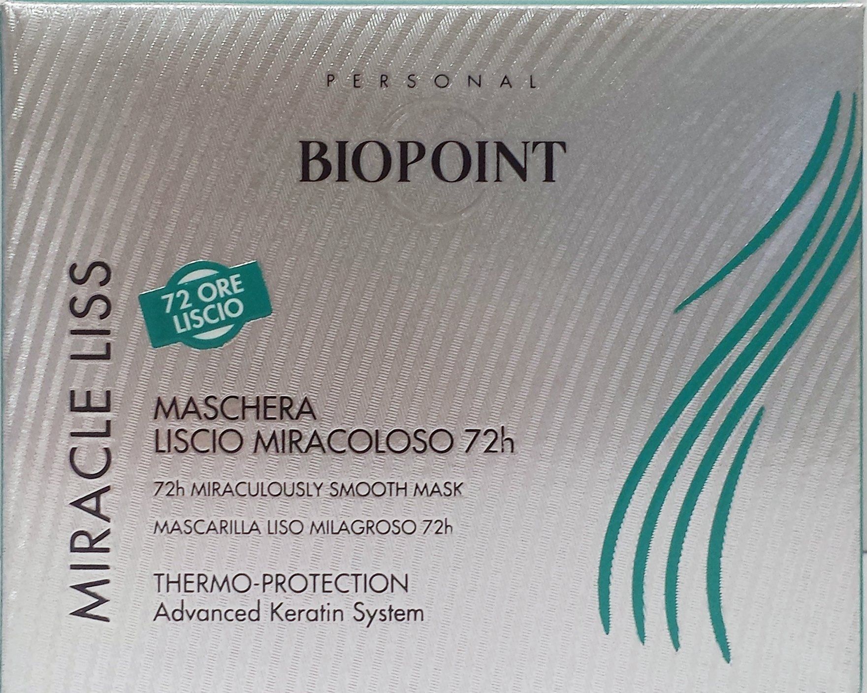 Biopoint Maschera Lisciante Miracolosa 72H, 200 ml Liquido