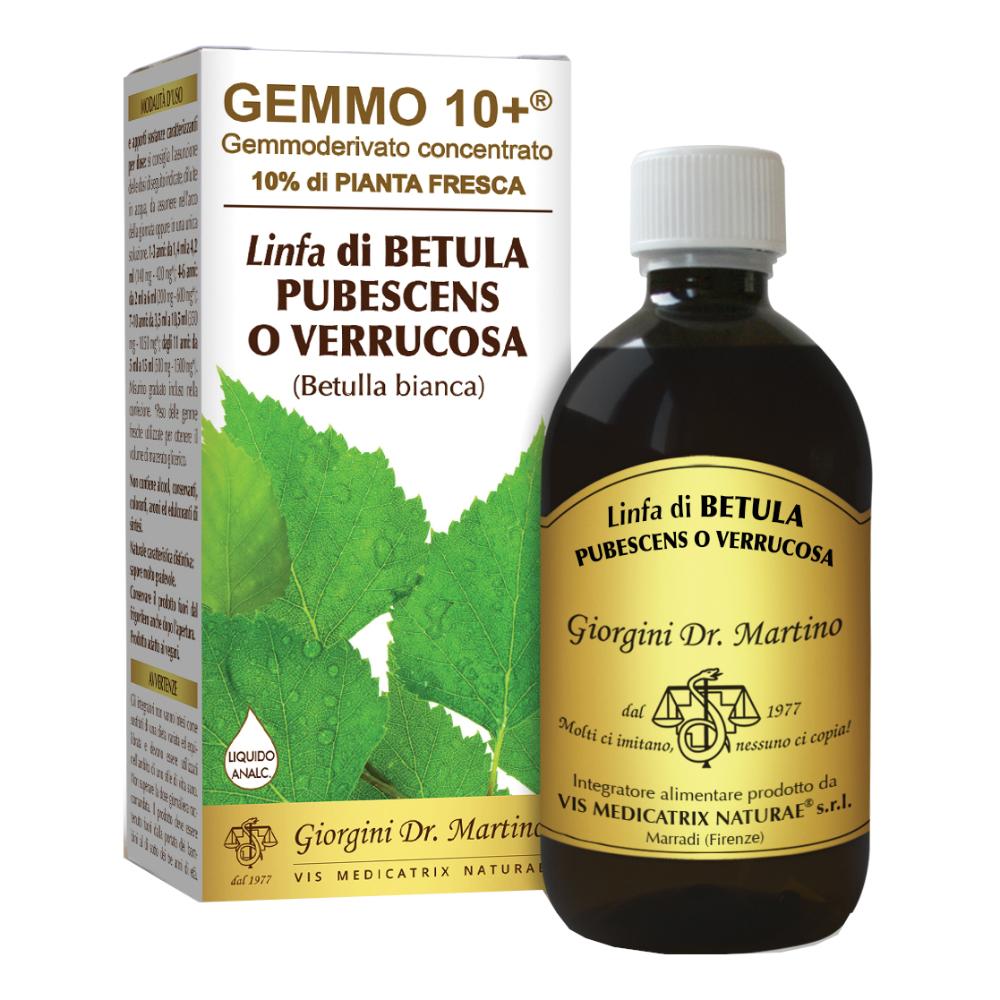 Dr. Giorgini Linfa di Betulla Gemmo 10+ | Drenante Analcolico | 500 ml