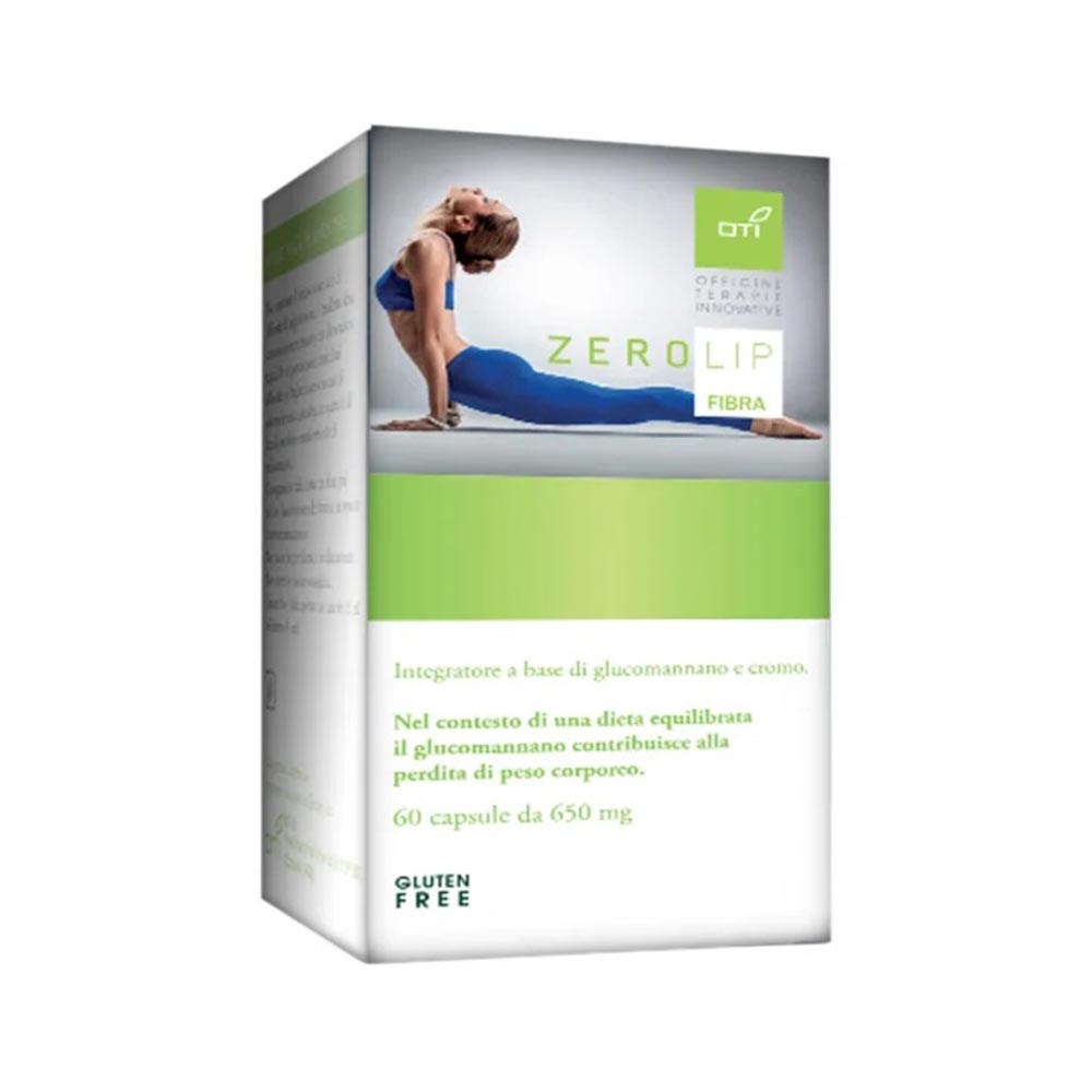 Oti Zerolip Fibra Integratore Alimentare di Glucomannano, 60 Capsule