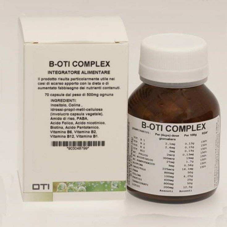 Oti B Complex Nuova Formula Integratore 60 Capsule