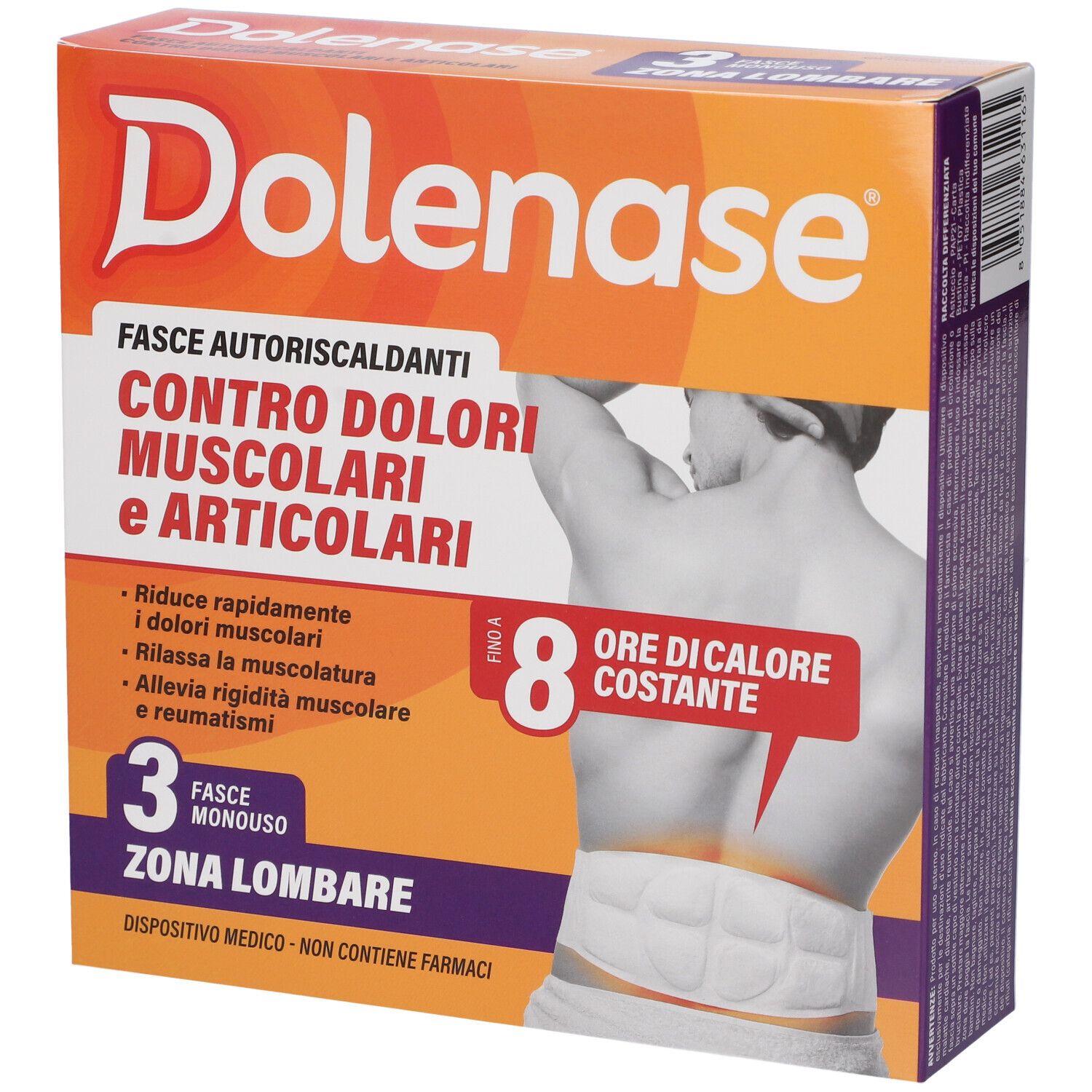 Dolenase Fasce Autoriscaldanti 3 pz Fasciatura