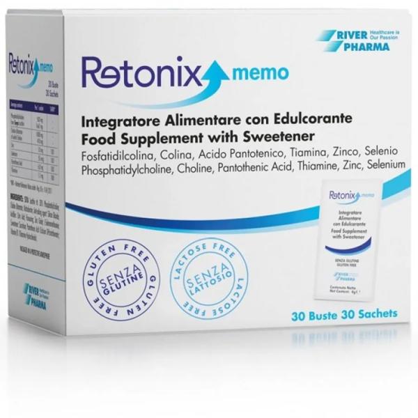 Retonixmemo 30 Buste Supporto Funzione Cognitiva e Memoria