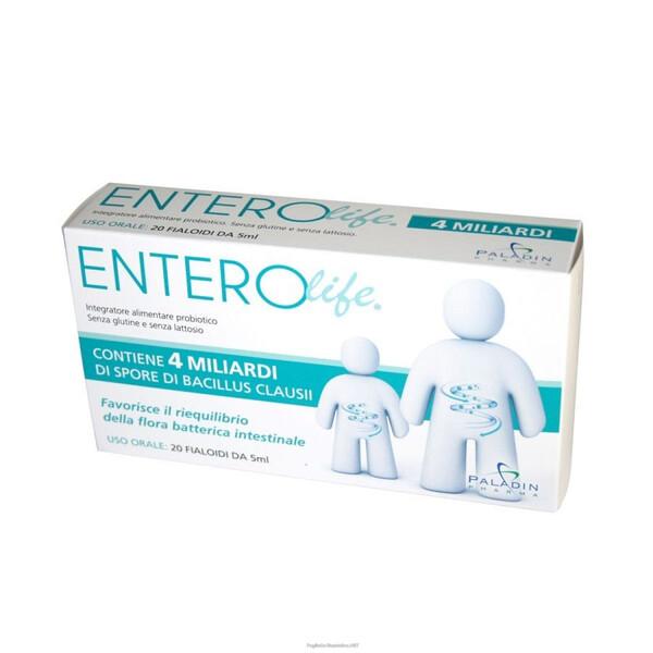 Enterolife 4 Miliardi Integratore Per La Flora Intestinale 20 Fialoidi 5 ml