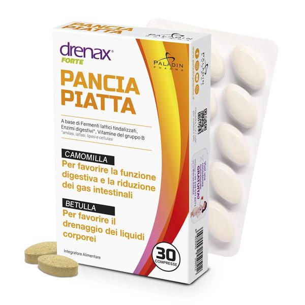 Drenax Forte Pancia Piatta Integratore Digestivo 30 Compresse — confronto prezzi