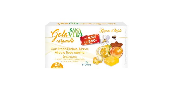 Sanavita gola limone miele 24 compresse