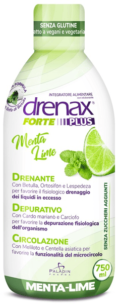Drenax Forte Plus Integratore Drenante e Depurativo Gusto Menta e Lime 750 ml