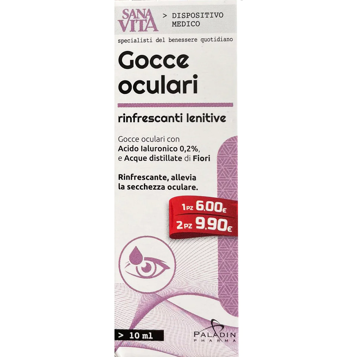 Paladin Pharma Sanavita Gocce oculari rifrescanti lenitive 10 ml
