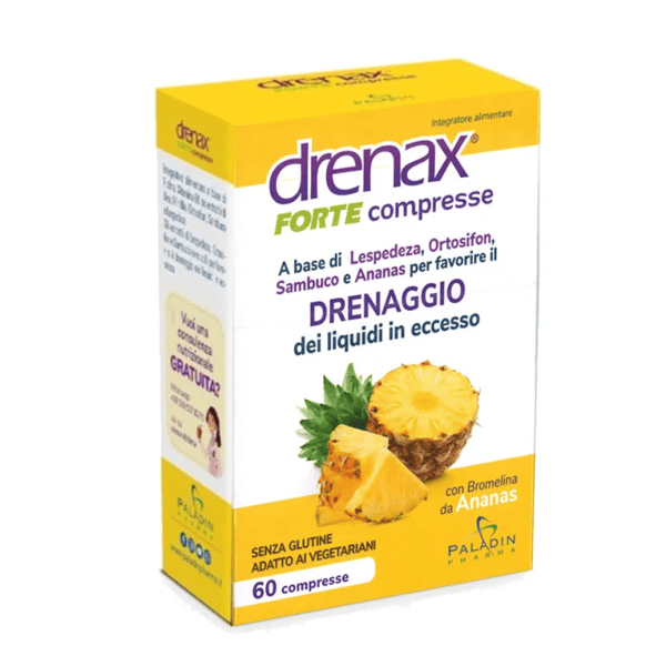 Drenax Forte Ananas Integratore per Drenaggio dei Liquidi 60 Compresse