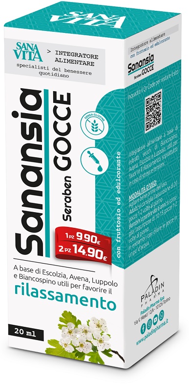 Sanavita - Sanansia Seraben Gocce per lo Stress Confezione 20 Ml