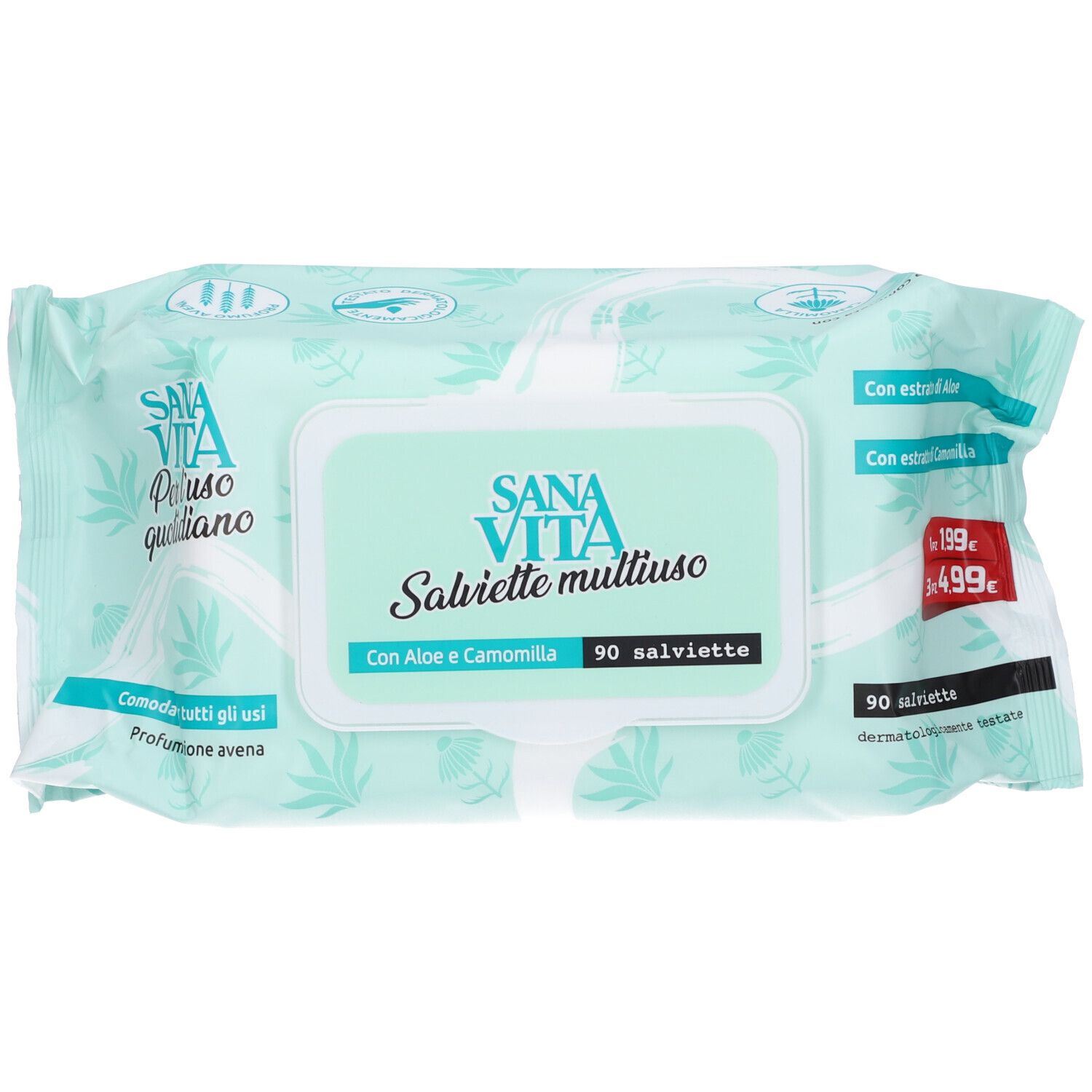 Sanavita Salviette Multiuso 90 Pezzi pz — confronto prezzi