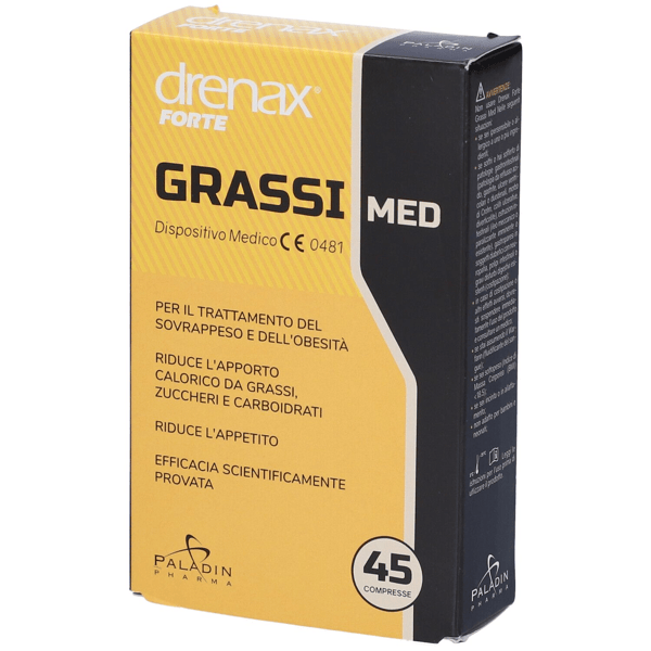 Drenax Forte Grassi Dispositivo Medico Per Sovrappeso ed Obesità 45 Compresse